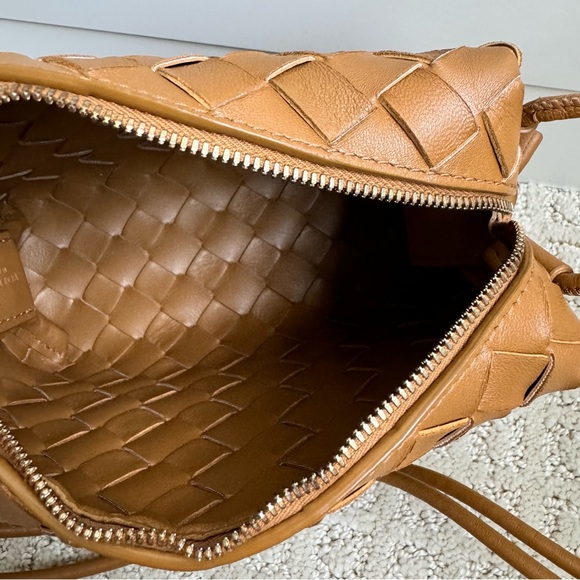 Bottega Veneta Mini Loop Camera Bag Camel Brown - Picture 10 of 13